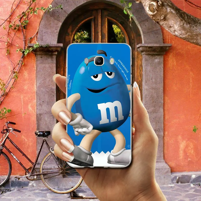 Симпатичные M& M'S шоколадные конфеты силиконовый чехол для телефона из мягкого ТПУ с рисунком Чехлы для samsung Galaxy J1 J2 J3 J4 J6 J5 J7 J8 A3 A5 A7