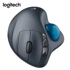 Мышь игровая Logitech M570, беспроводная, для ноутбука, лазерная мышь, вертикальная трекбол, эргономичная, с трекворным уплотнением, с ресивером