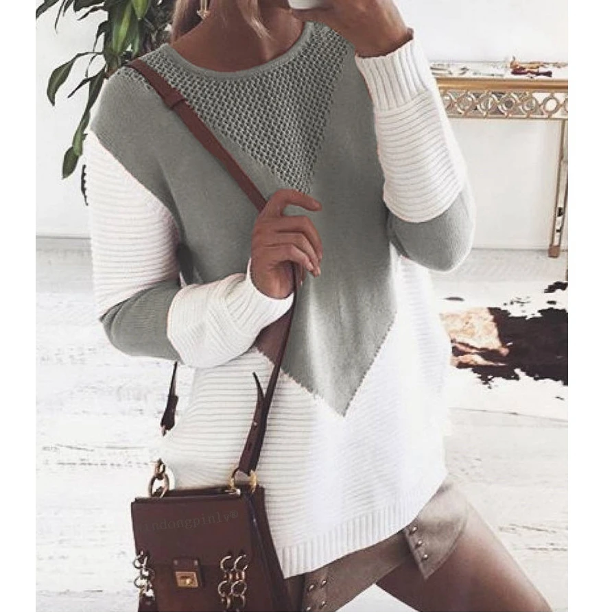 Winter Womens Knitwear Jumper Sweaters Long Sleeve Coat Jacket Knit Sweater Pullover | Женская одежда