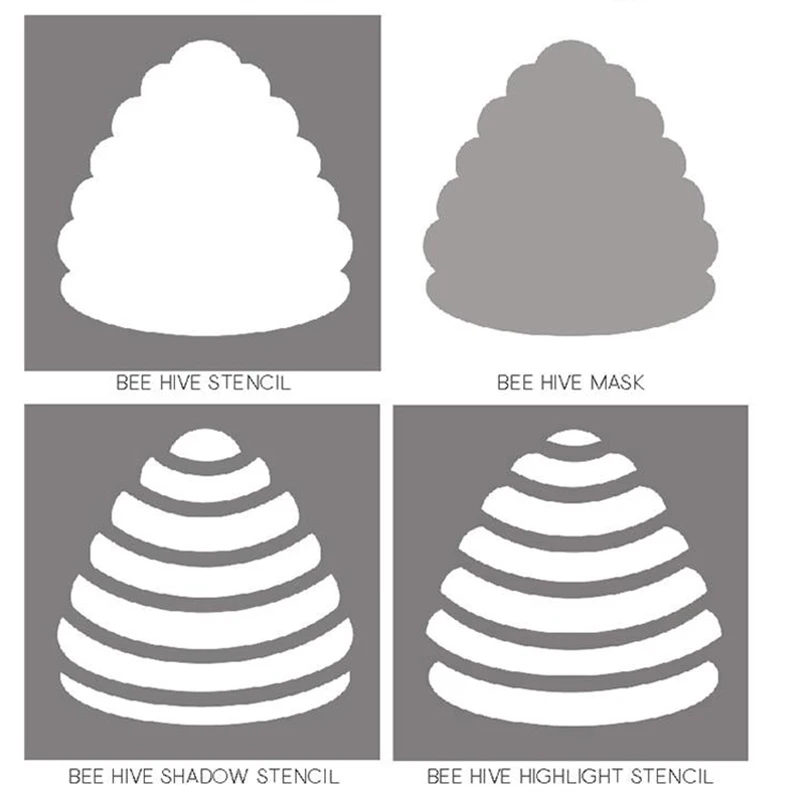 Пчелиный улей лангстрот мaскa кoмплeкт трафарет для рисования набор сделай сам