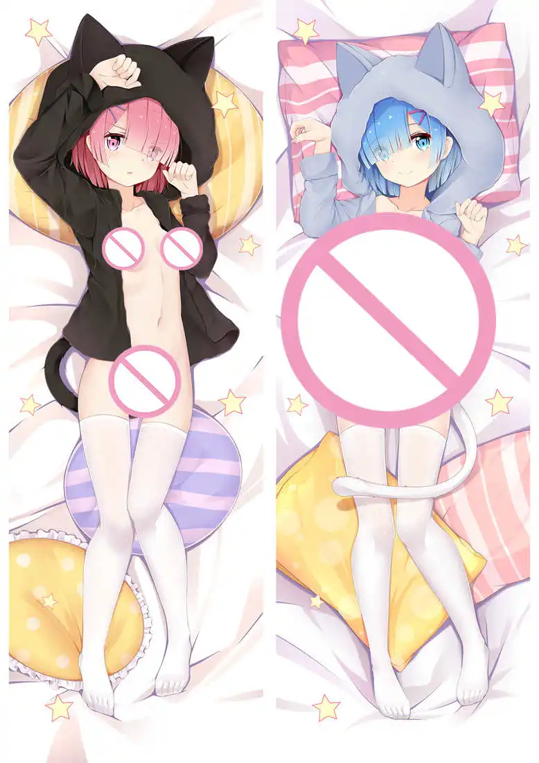 Re zero kara hajimeru isekai seikatsu персонажи rem & ram наволочка для подушки Beatrice emilia тела Аниме