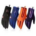 Водонепроницаемые перчатки для сенсорных экранов для мужчин и женщин, зимние теплые флисовые лыжные перчатки для верховой езды