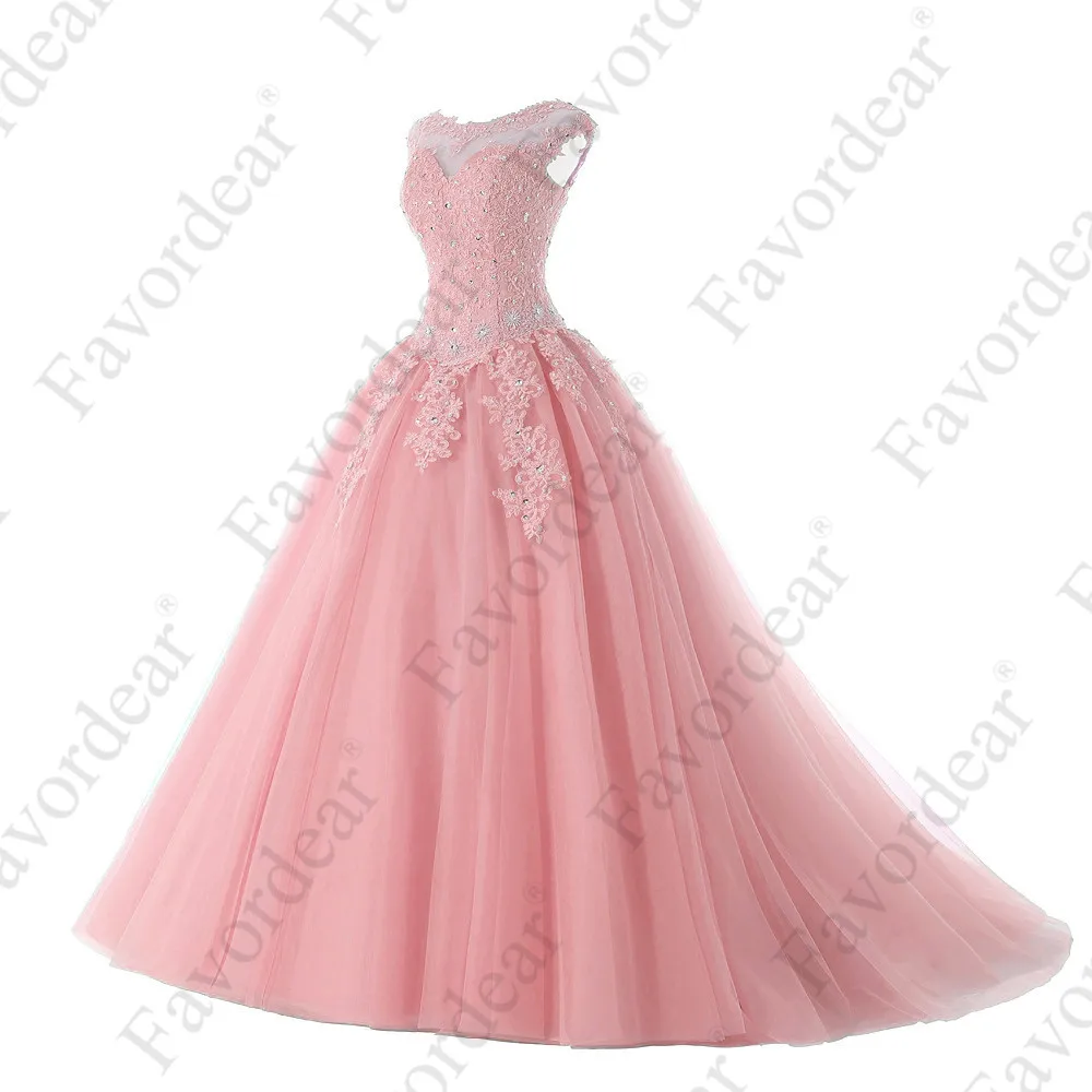 BLF-83 Favordear Пышное милое платье с бисером 16 Vestidos De 15 Anos с коротким рукавом бирюзовое бордовое пышное платье вечерние платья - Цвет: BLF-83