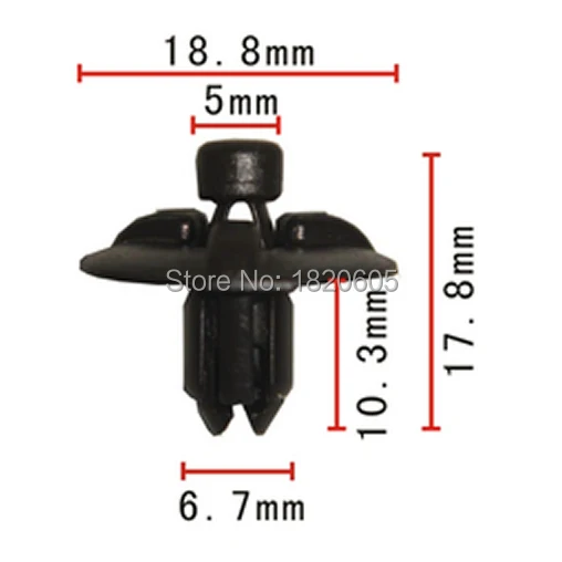 

50x Car Auto Push-Type Bumper Retainer Clips 53259-0E010 532590E010 For Lexus IS250 IS350 RX330 RX350 RX400H