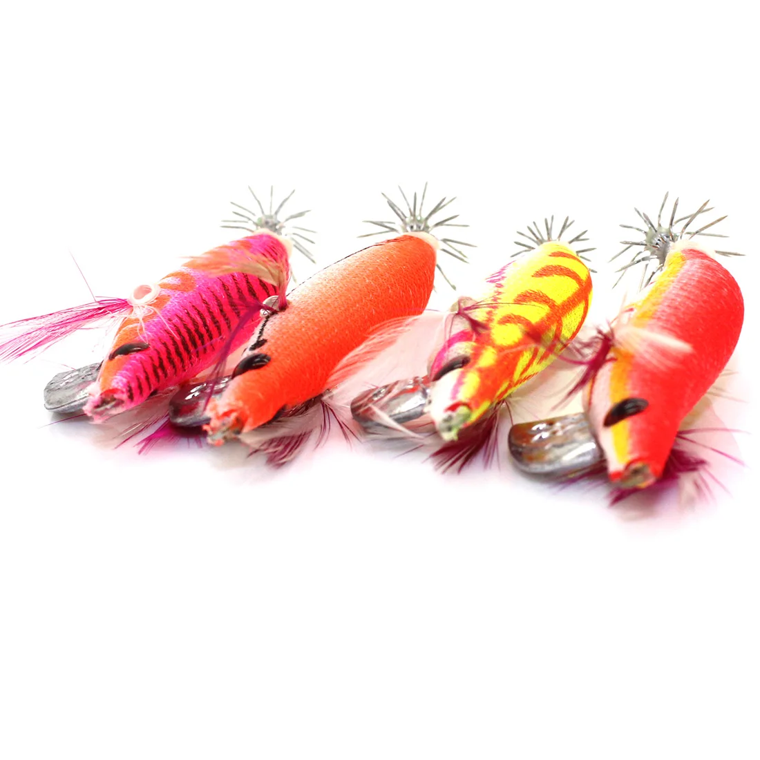 Random Color Hot New Promotions Noctilucent 1 Pc Shrimp Lure Fishing Crank Bait For Squid Tackle Hooks 8cm 7.2g 4 Shape | Спорт и