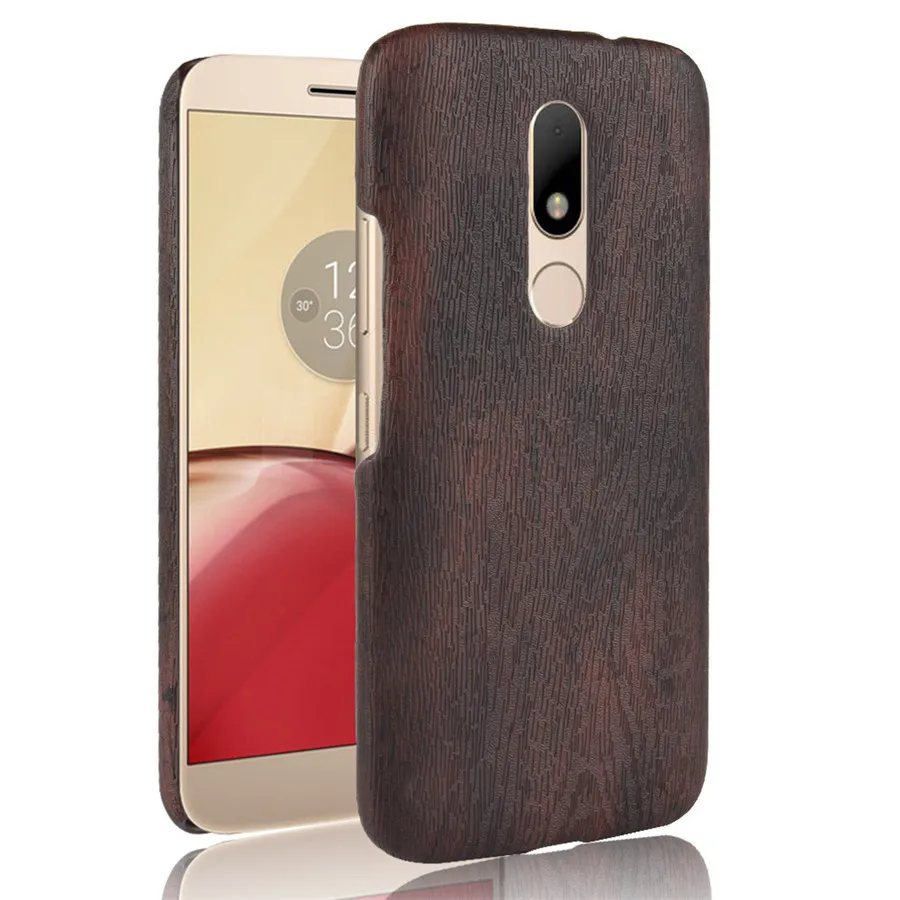 Чехол HOTSWEI для Motorola Moto M 5 дюйма тонкий чехол из древесной кожи жесткий пластиковый