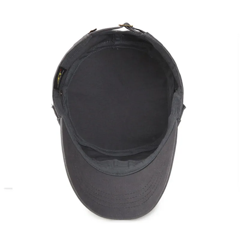 

Adult Men Cotton Material Flat Top Hat Summer Outdoors Casual Fashion Adjustable Retro Sports Hats Western Style Baseball Caps