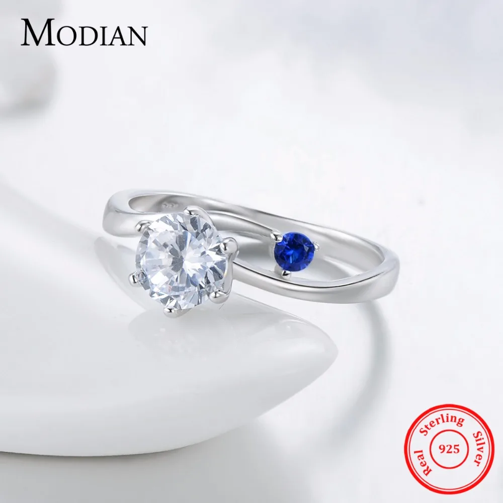Новая мода 1.5Ct Кубический Цирконий обручальные кольца роскошные 925 пробы серебряные кольца для женщин обручальные юбилейные ювелирные изделия
