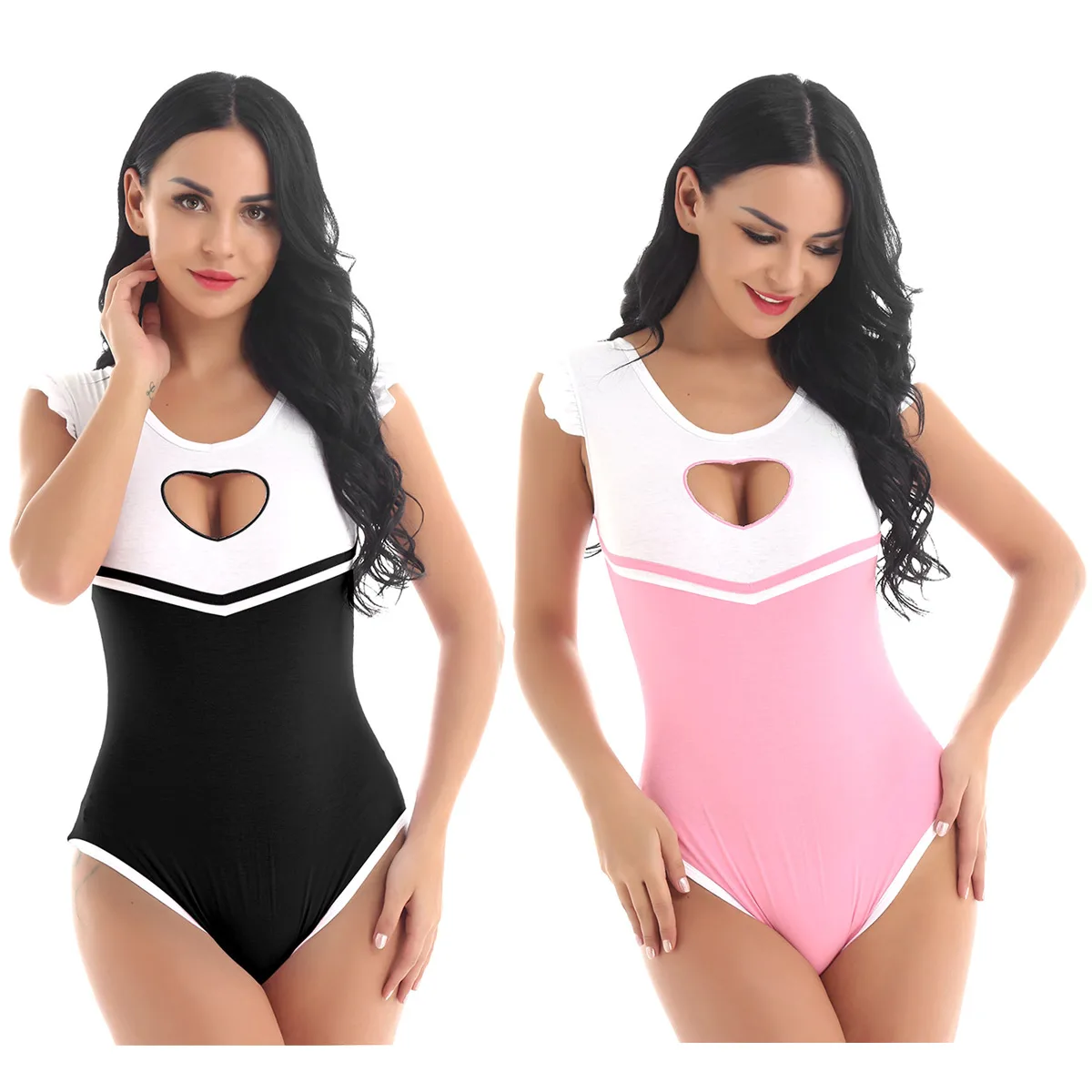 Экзотическое женское сексуальное белье для взрослых комбинезон в форме сердца