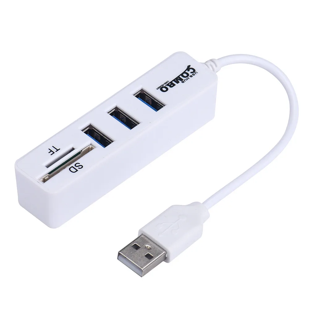 2 в 1 комбинированный Суперскоростной USB 0 3-Портовый разветвитель концентратор +