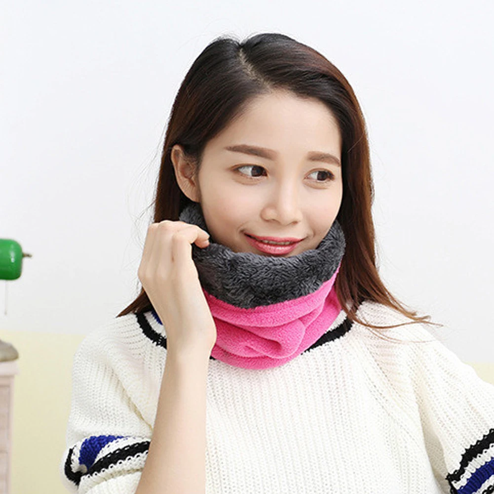 3в1 Зимний толстый теплый флис шеи теплые женские шарфы Снуды для мужчин Bufanda