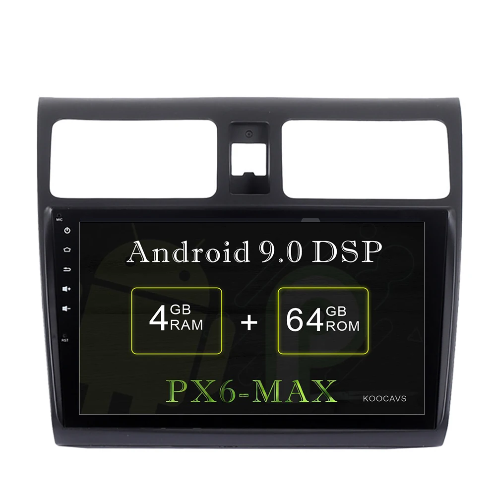 

KOOCAVS 9 "ips Android 9,0 автомобильный DVD gps радио плеер для Suzuki Swift 2005-2010 с 4 Гб + 64G навигация Мультимедиа