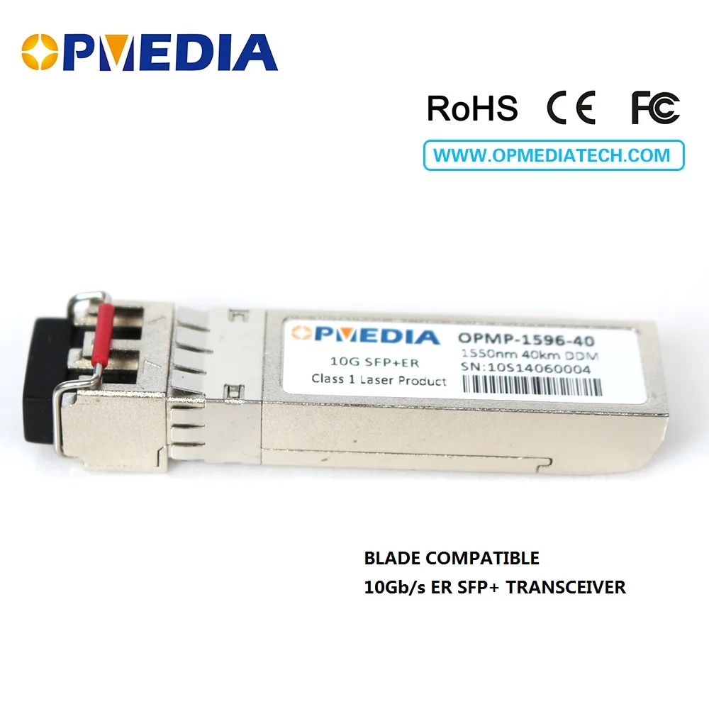 Горячая продажа 10G SFP + ER трансивер 1550nm 40km оптический модуль с двойным LC разъемом и