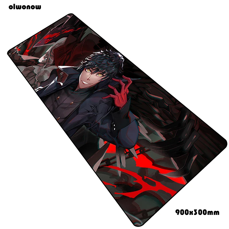 Size 900x300x3mm Persona 5 коврики 900x300x3 мм подставка для запястья игровой коврик для мыши большая клавиатура Коврик для мыши Аниме ноутбук аксессуары для геймеров коврик для мыши - Цвет: Size 900x300x3mm