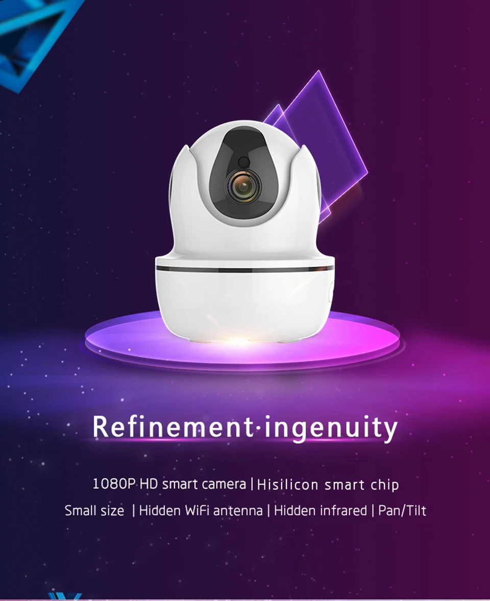 1080P HD 2MP беспроводная WiFi ip-камера P/T IR-CUT ночного видения P2P веб-камера видеокамера видеорегистратор для умного дома контроллер