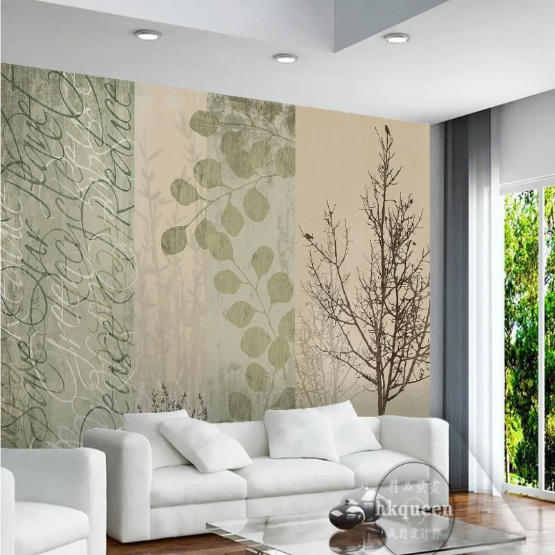 3D фотообои скандинавские простые элегантные обои с пейзажем фоновые для