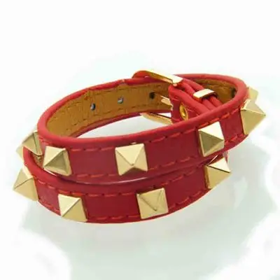 Новый тренд в стиле панк ветрозащитные заклепки модный женский браслет с двойным