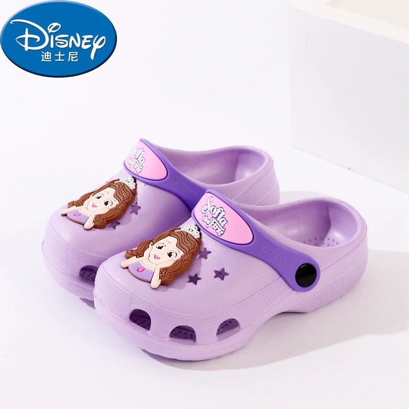 Disney/обувь Новинка 2019 года Вьетнамки для детей обувь с отверстиями летняя