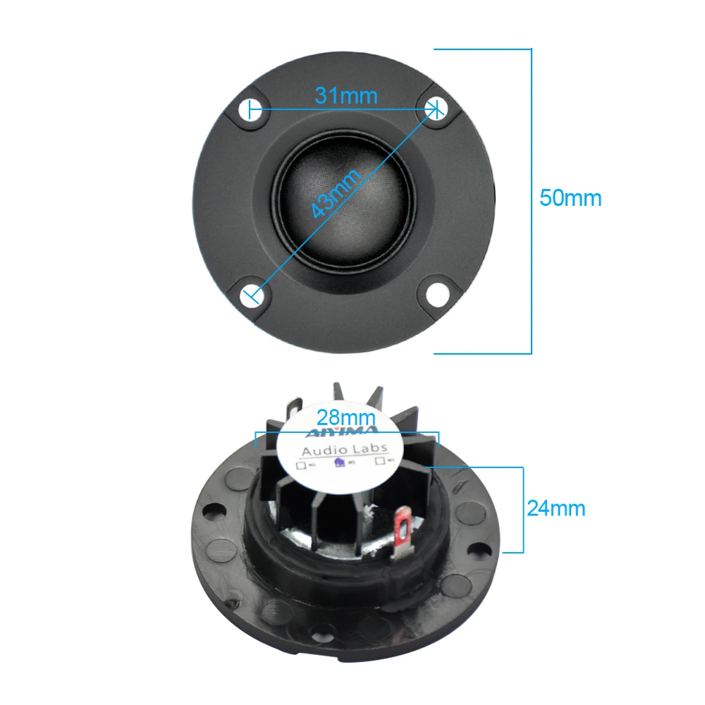 2 шт. дюймовые динамики AIYIMA 6 Ом 15 Вт|audio speaker|hifi speakersilk tweeters |
