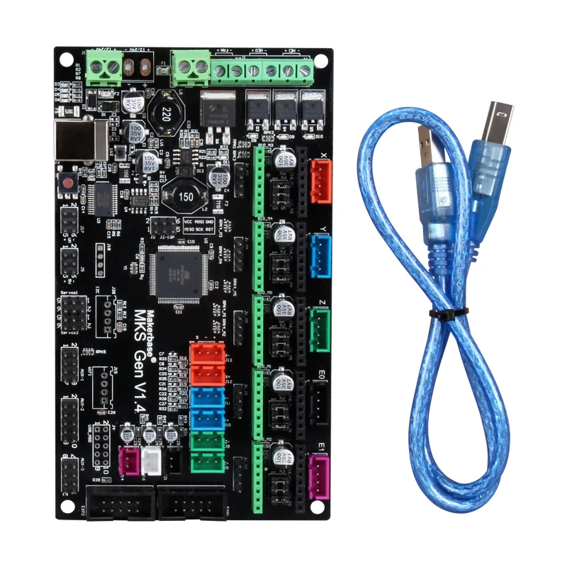 Плата управления для 3D-принтера MKS Gen V1.4 плата Mega 2560 R3 материнская RepRap Ramps 1 4