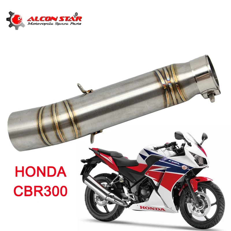 Alconstar глушитель для мотоцикла HONDA CBR 300 средней трубы с зажимом|Выхлопные и
