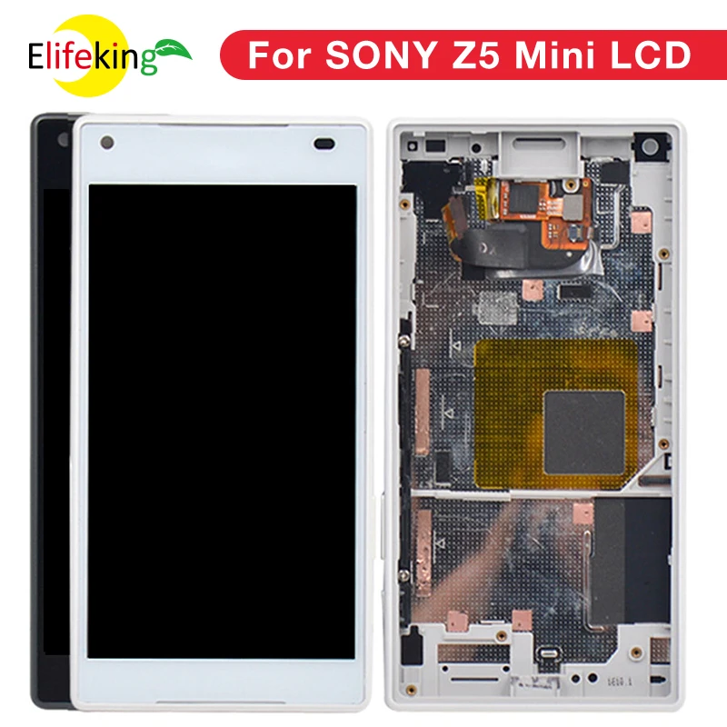 Оригинальный ЖК дисплей 4 6 дюйма для SONY Xperia Z5 Компактный сенсорный экран с рамкой
