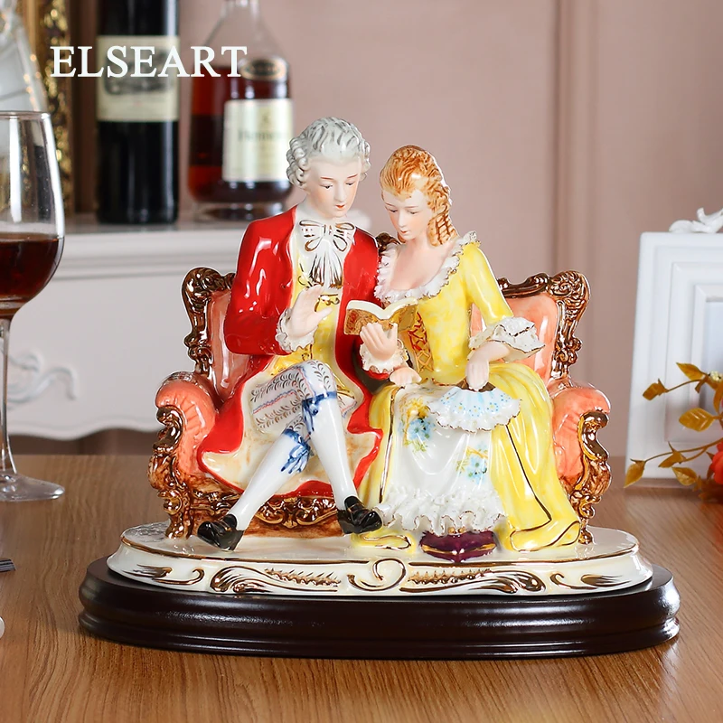 

Высококачественные роскошные керамические украшения в европейском стиле для влюбленных людей, высококачественные фарфоровые украшения с ...