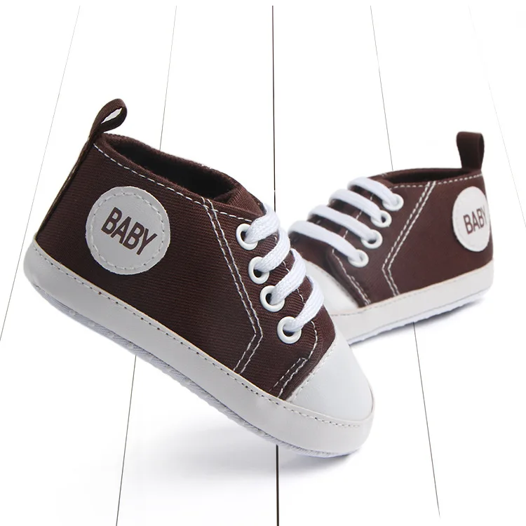 Branded Newborn Sneakers Baby girls Boys Lace-up Canvas Shoes Active All Star Zapatos Bebe Toddler Shoes Infantil Sapatos