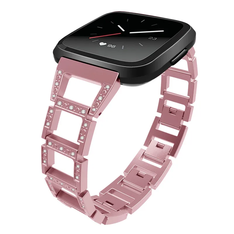 Роскошный ремешок с кристаллами для Fitbit Versa женские ремешки умных часов