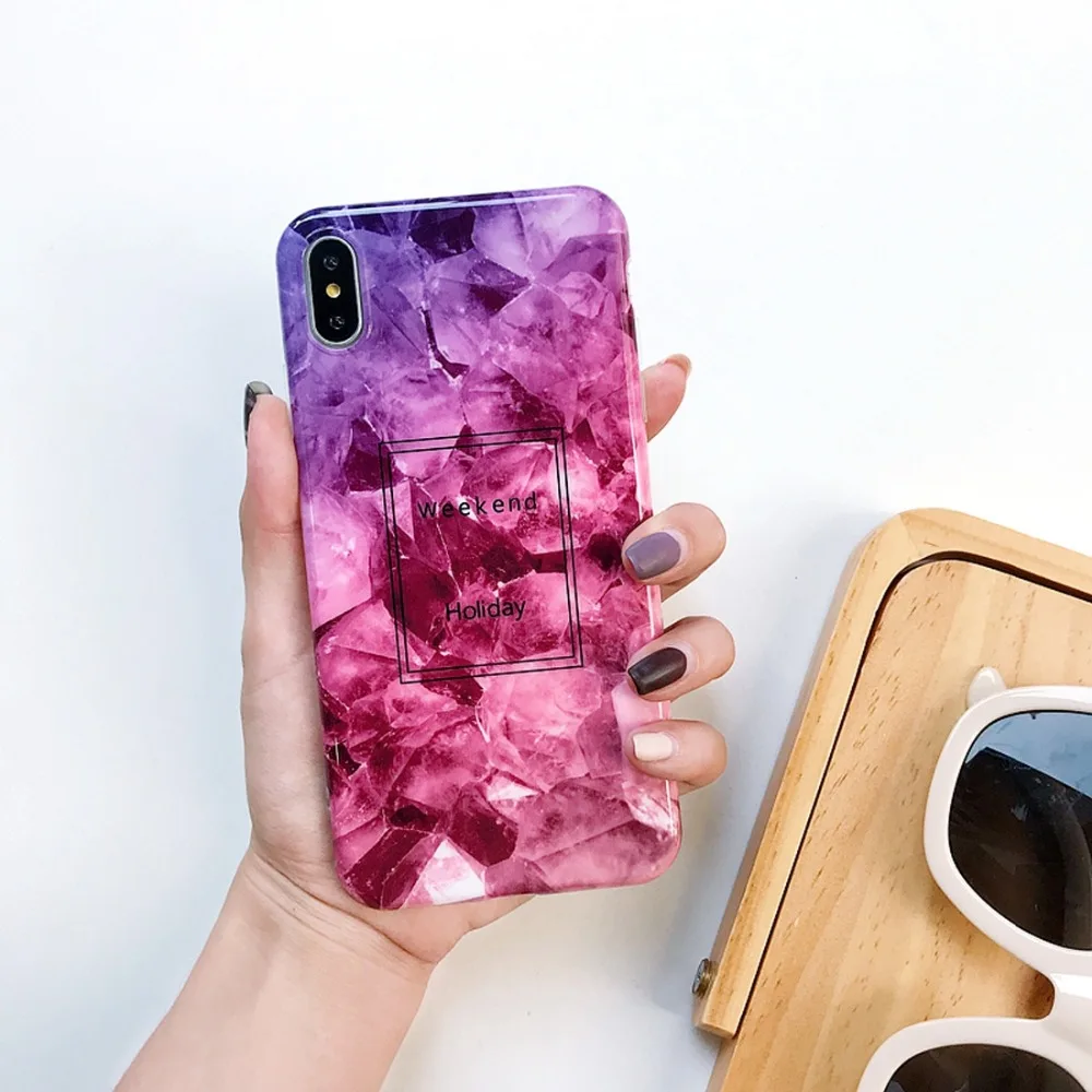 2018 новый стиль для Apple задняя крышка полное покрытие Глянцевая мраморная