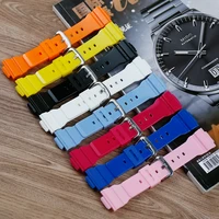 natural resin strap for casio baby g series ba 110 111 112 bga 130 ladies plastic rubber strap watch accessories