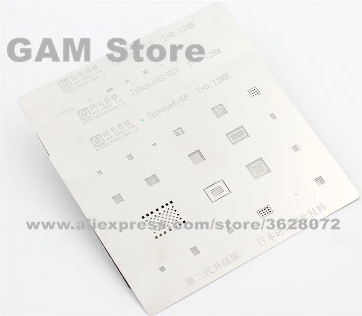 Для iPhone 6 6Plus 6S 6splus 7 7plus BGA трафарет Wifi Nand flash Power IC Reball Pin прямой нагревательный