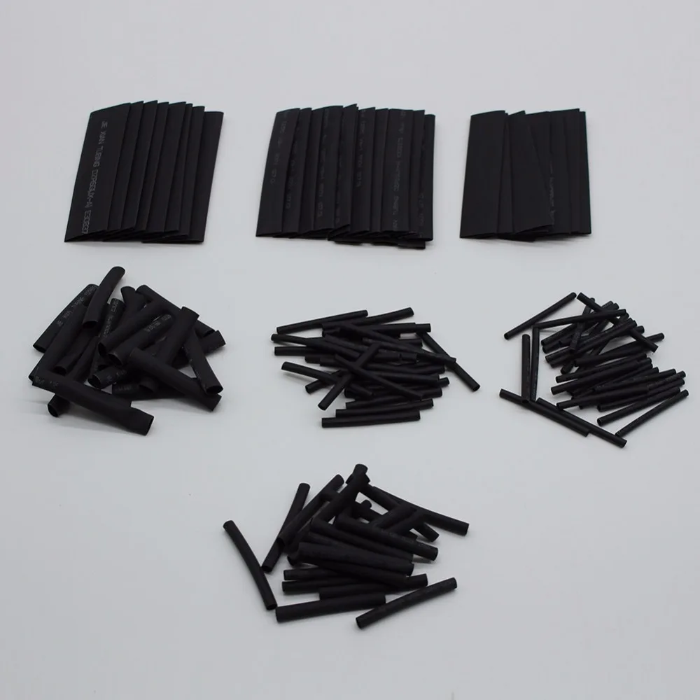 127 шт. черная термоусадочная трубка в ассортименте | Обустройство дома