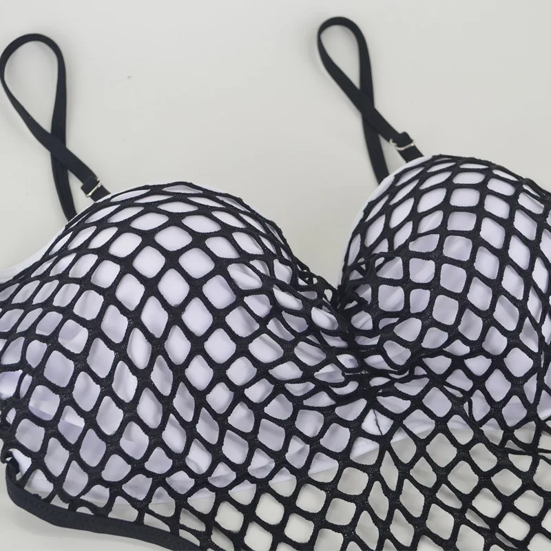 2018 New One-piece Swimsuit women plus size Reticular Steel tray Gather Sexy Big Boobs Black Push Up swimwear | Спорт и развлечения