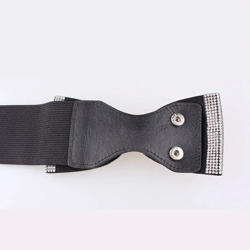 Новый женский уплотнительный пояс Стразы с широкой талией и бантом роскошный