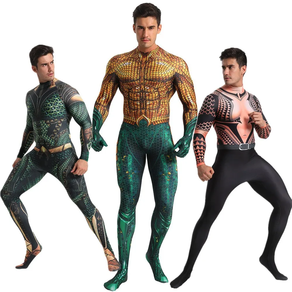 Костюм Aquaman для косплея костюм зентая супергероя|Зентай| |