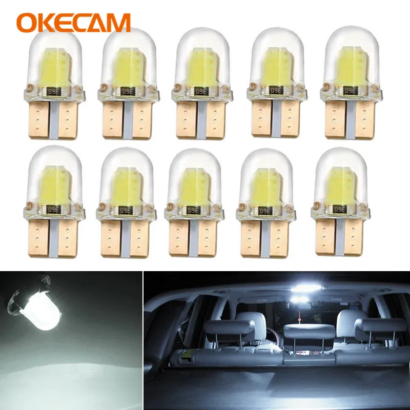 10x светодиодный 10 LED W5W Canbus 194 автомобильные внутренние фары фонари для парковки