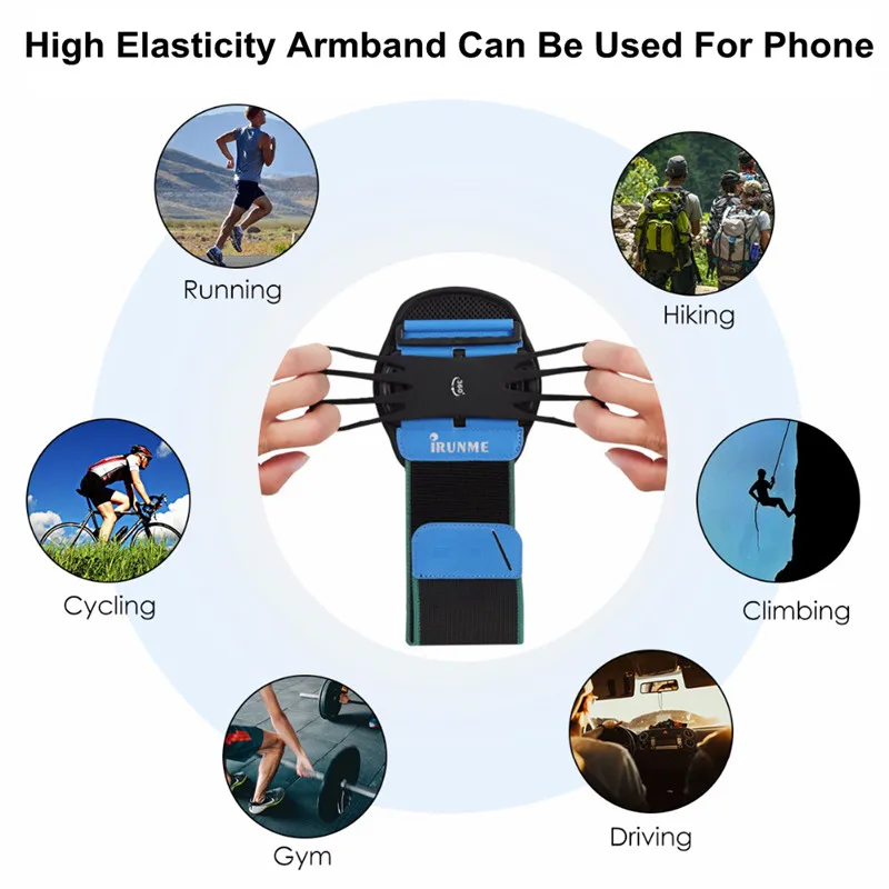 Спортивный нарукавный чехол для IPhone XR/XS 6 7 8 Универсальный вращающийся на