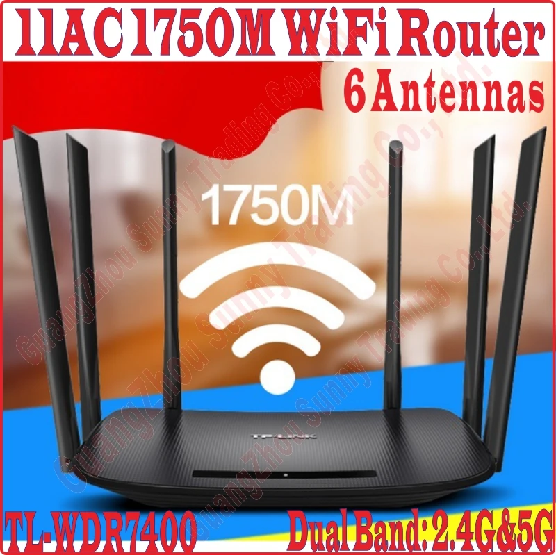 TP LINK 1750 Мбит/с 11AC двухдиапазонный 2 4G + 5 ГГц беспроводной роутер 6 антенн умный Wi Fi