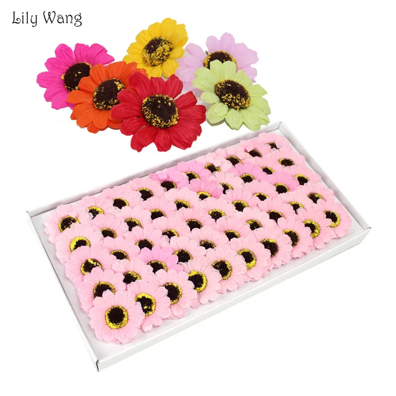 50 шт./компл. Высокое качество мыло Маргаритка цветок искусственный Свадебный