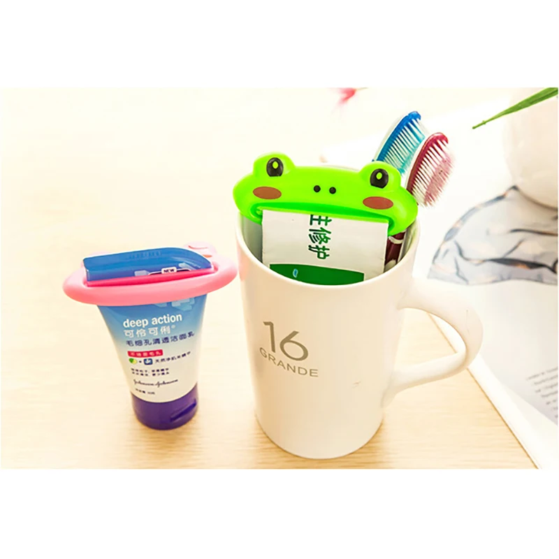 Шт. 2 шт. мультфильм Животные зубная паста диспенсер для зубной пасты очищающее