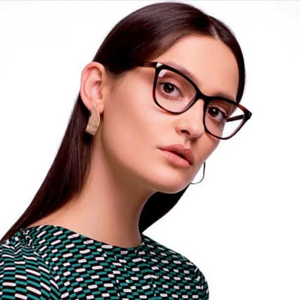 Квадратные оправы для очков "кошачий глаз", женские ретро-Стили CCSPACE, брендовые дизайнерские оптические модные компьютерные очки 45625