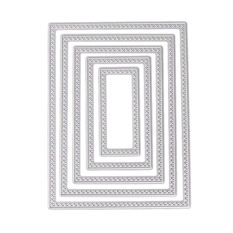 Прямоугольные сшитые штампы для шитья и высечки скрапбукинга тиснения металла