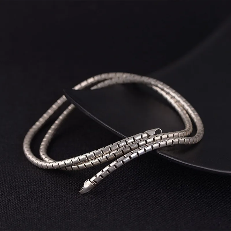 68.5g 925 Sterling Silver Jewelry Necklace 3.5MM Thickness Chain Men Gift Thai Long&ampChoker Fashion | Украшения и аксессуары