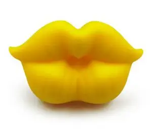 yellow Новая детская пустышка красный поцелуй губы пустышка пустышки Забавный силиконовый детские соски Прорезыватель пустышки детская стоматологическая уход - Цвет: yellow