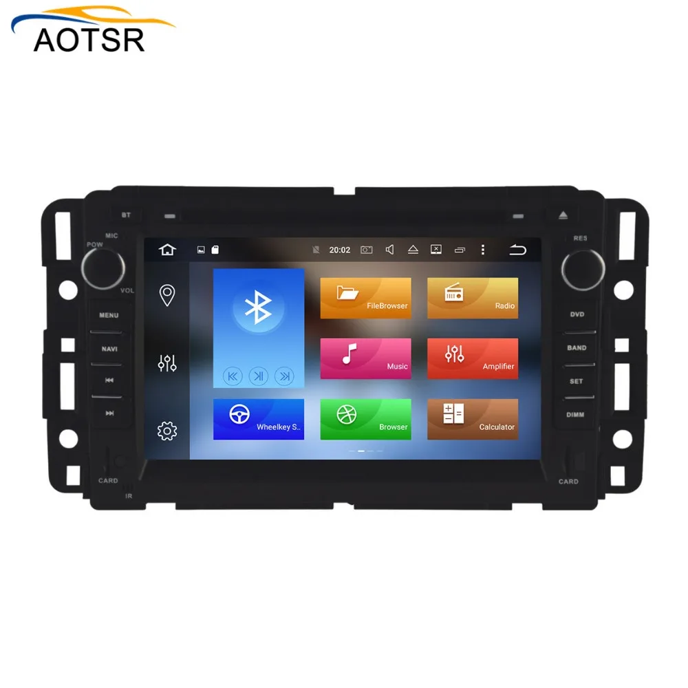 IPS экран Android 8 1 автомобильный dvd плеер для GMC Yukon/Taho 2007 2012 GPS навигация радио авто