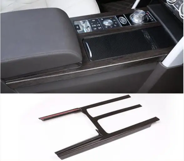 Wood color Консоль, держатель для чашки, магический ящик для хранения, голова шестерни, чехол, наклейка для land range rover discovery 5 LR5, аксессуары для интерьера - Название цвета: Wood color