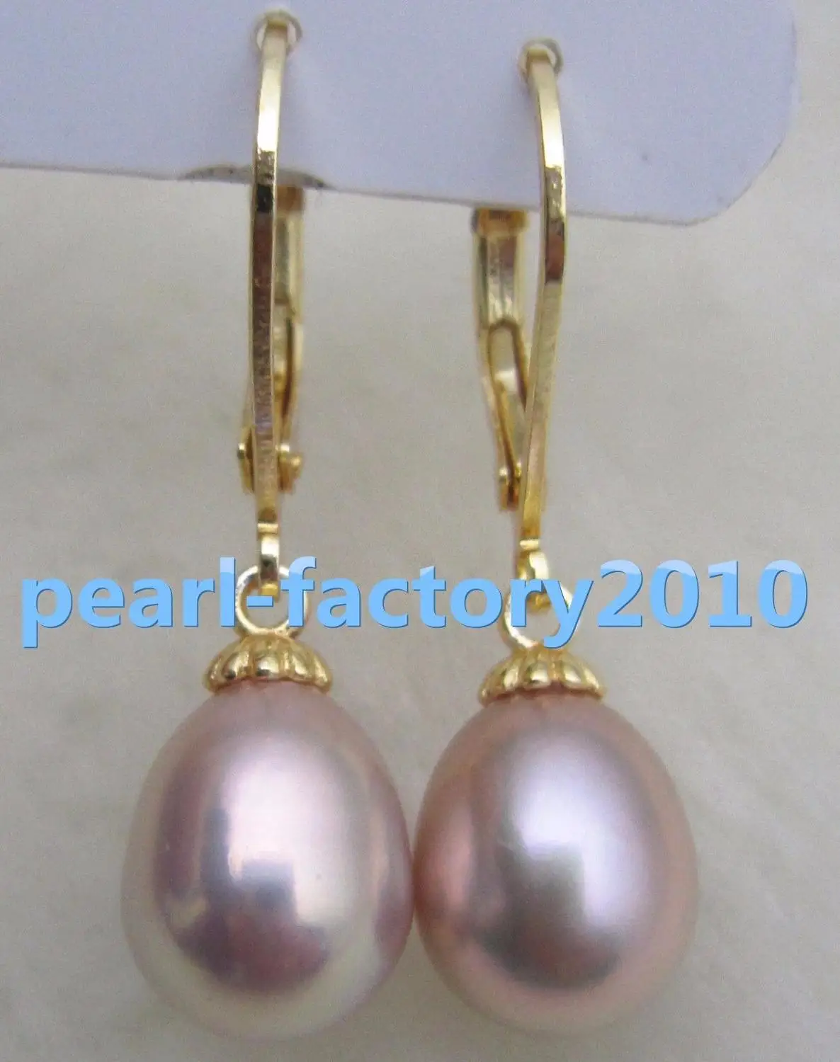 Новый 8.5X10 ММ южного моря фиолетовый серьги перлы 14 К ЗОЛОТО|earring necklace|earring settings