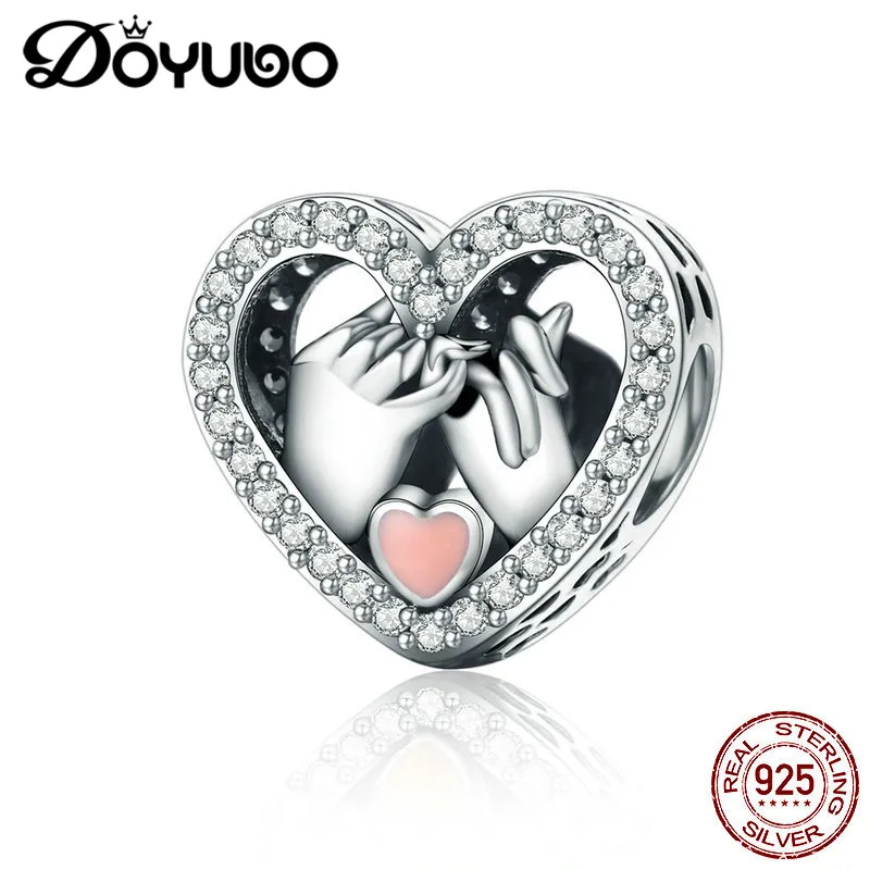 DOYUBO горячая Распродажа ЛЕДИ 925 Стерлинговое Серебро прекрасные двойные руки