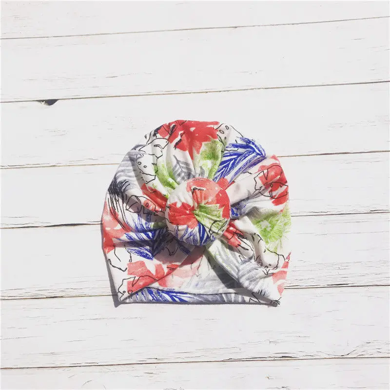 Bnaturalwell Baby Donut Hat Girls Elastic Top Knot cap Infant Beanie Soft jersey Turban headwraps Newborn knit H250S | Детская одежда и